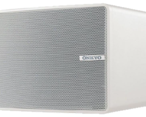 Sistema de altavoces para ambientación gabinete color blanco